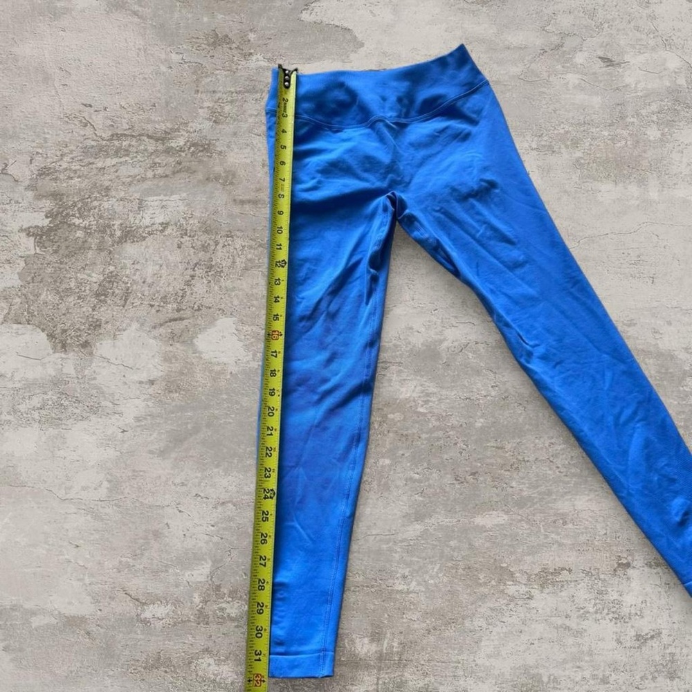 blue mid waisted leggings - Picture 3 of 4